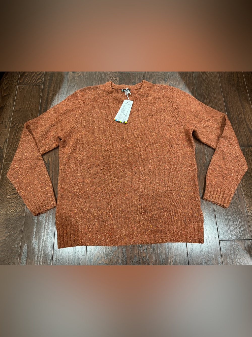 Smartwool Men Heavy Crew Sweater Pecan Brown Heather X-Large NEW
